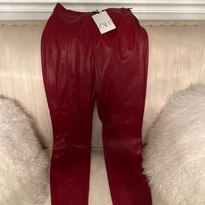 Zara Leatherette pants